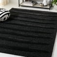 thumbnail image 1 of Safavieh Hi-Lo Tucker Striped Shag Area Rug, Charcoal, 4' x 6', 1 of 11