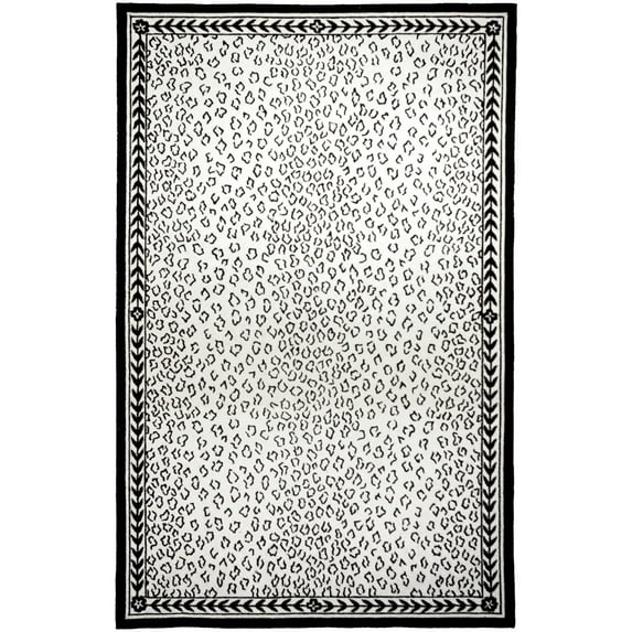 SAFAVIEH Himalaya Cainneach Solid Wool Area Rug, Red, 3' x 5'