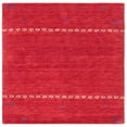 thumbnail image 1 of SAFAVIEH Himalaya Cainneach Solid Wool Area Rug, Red, 8' x 8' Square, 1 of 11