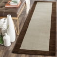 thumbnail image 1 of Safavieh Himalaya Cenric Solid Wool Runner Rug, Beige/Dark Brown, 2'3" x 10', 1 of 10