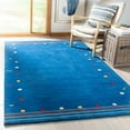 thumbnail image 1 of Safavieh Himalaya Charmaine Solid Wool Area Rug, Blue, 5' x 8', 1 of 11