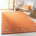 thumbnail image 1 of Safavieh Himalaya Charmaine Solid Wool Area Rug, Rust, 5' x 8', 1 of 11