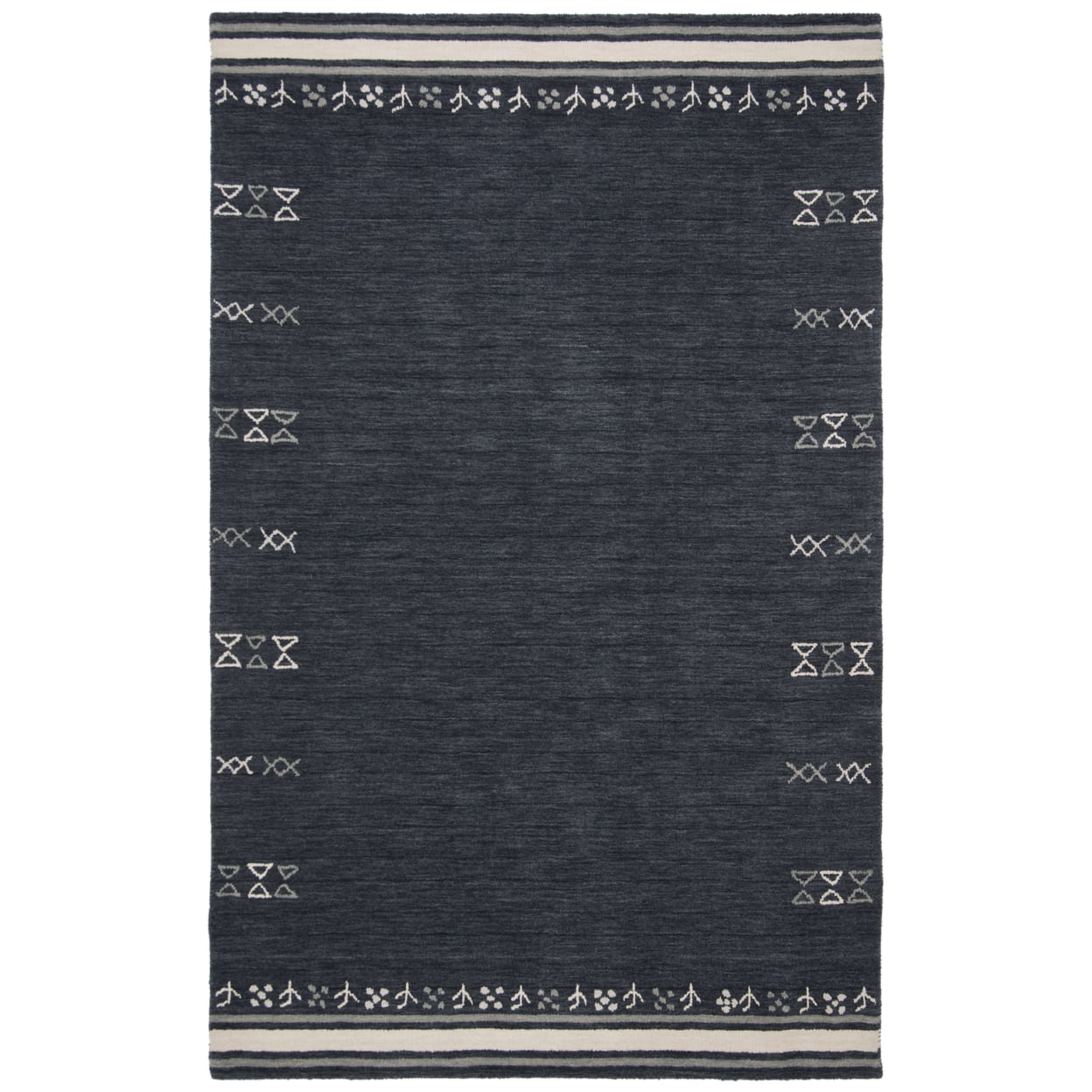 SAFAVIEH Himalaya Charmaine Solid Wool Area Rug, Rust, 5' x 8 ...