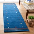thumbnail image 1 of Safavieh Himalaya Charmaine Solid Wool Runner Rug, Blue, 2'3" x 12', 1 of 9