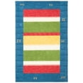thumbnail image 1 of SAFAVIEH Himalaya Clarette Striped Wool Runner Rug, Blue, 2'3" x 8', 1 of 8