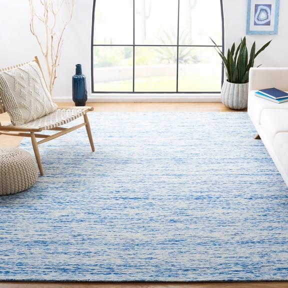Safavieh Himalaya Luvenia Distressed Wool Area Rug, Blue, 8' x 10'