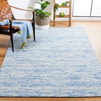 Safavieh Himalaya Luvenia Distressed Wool Area Rug, Blue, 4' x 6'