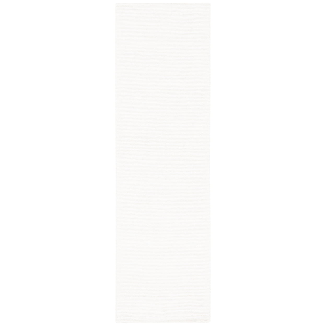 Ivory Hand Tufted Wool and Viscose Runner Rug