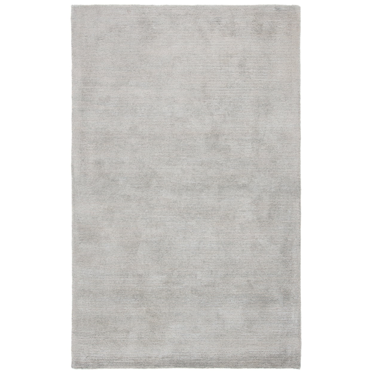 Gray Handmade Tufted Wool and Viscose 8' x 10' Area Rug