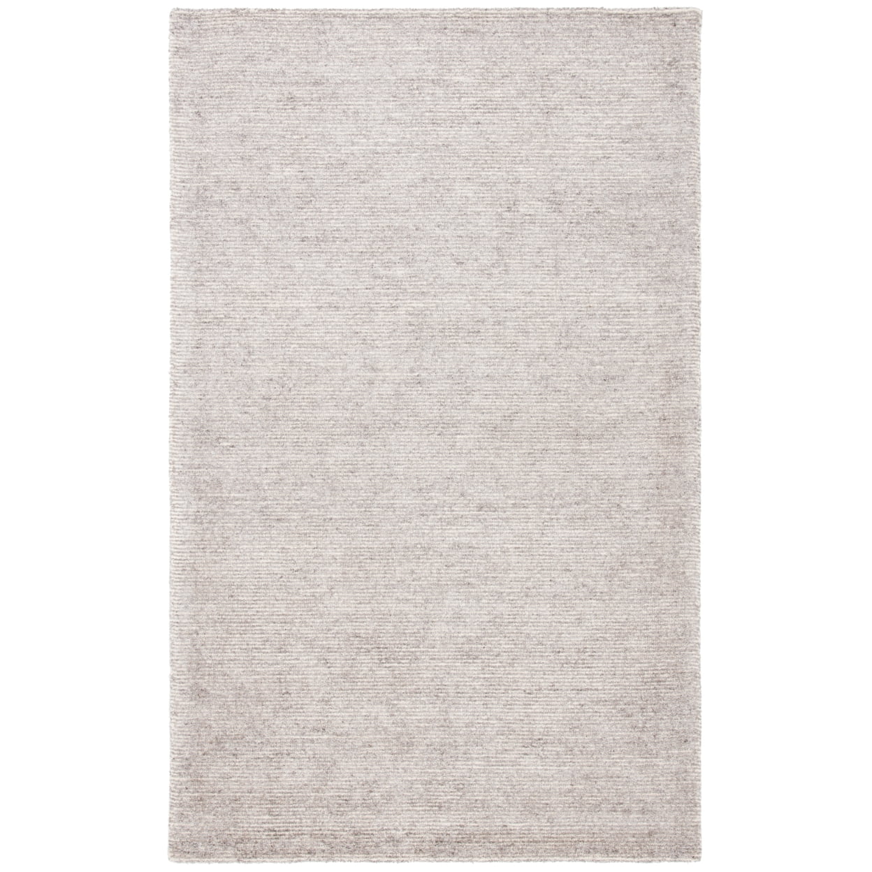Gray Hand-Tufted Wool and Viscose 4' x 6' Area Rug