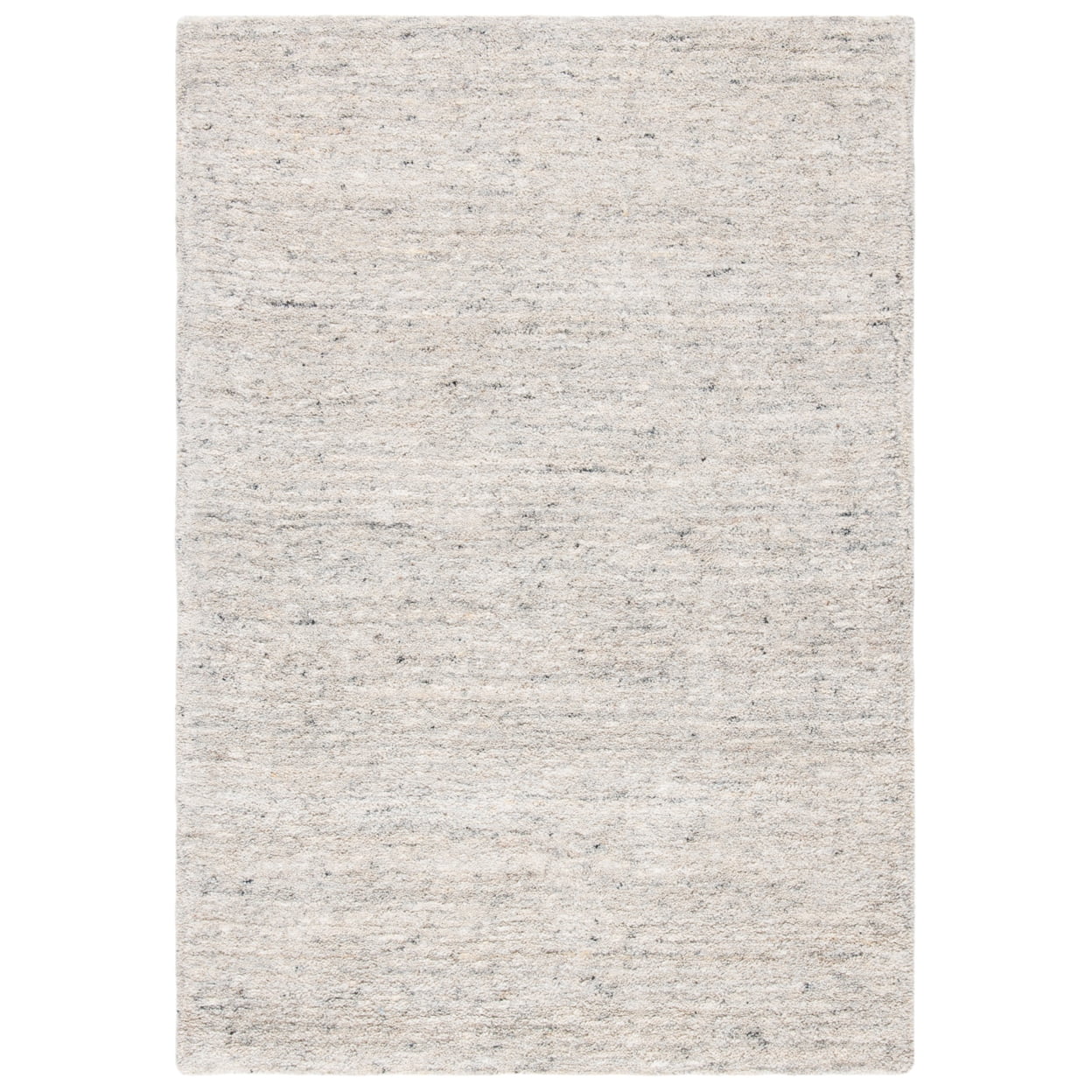 Ivory Tufted Wool Handmade Rectangular Rug - 3' x 5'