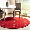 thumbnail image 1 of Safavieh Himalaya Derbhile Solid Wool Area Rug, Red, 6' x 6' Round, 1 of 8