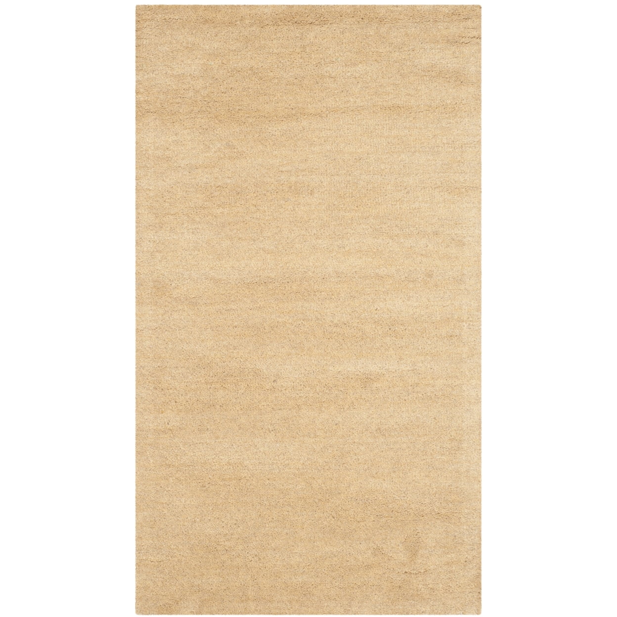 Beige Handmade Wool 2'3" x 4' Area Rug