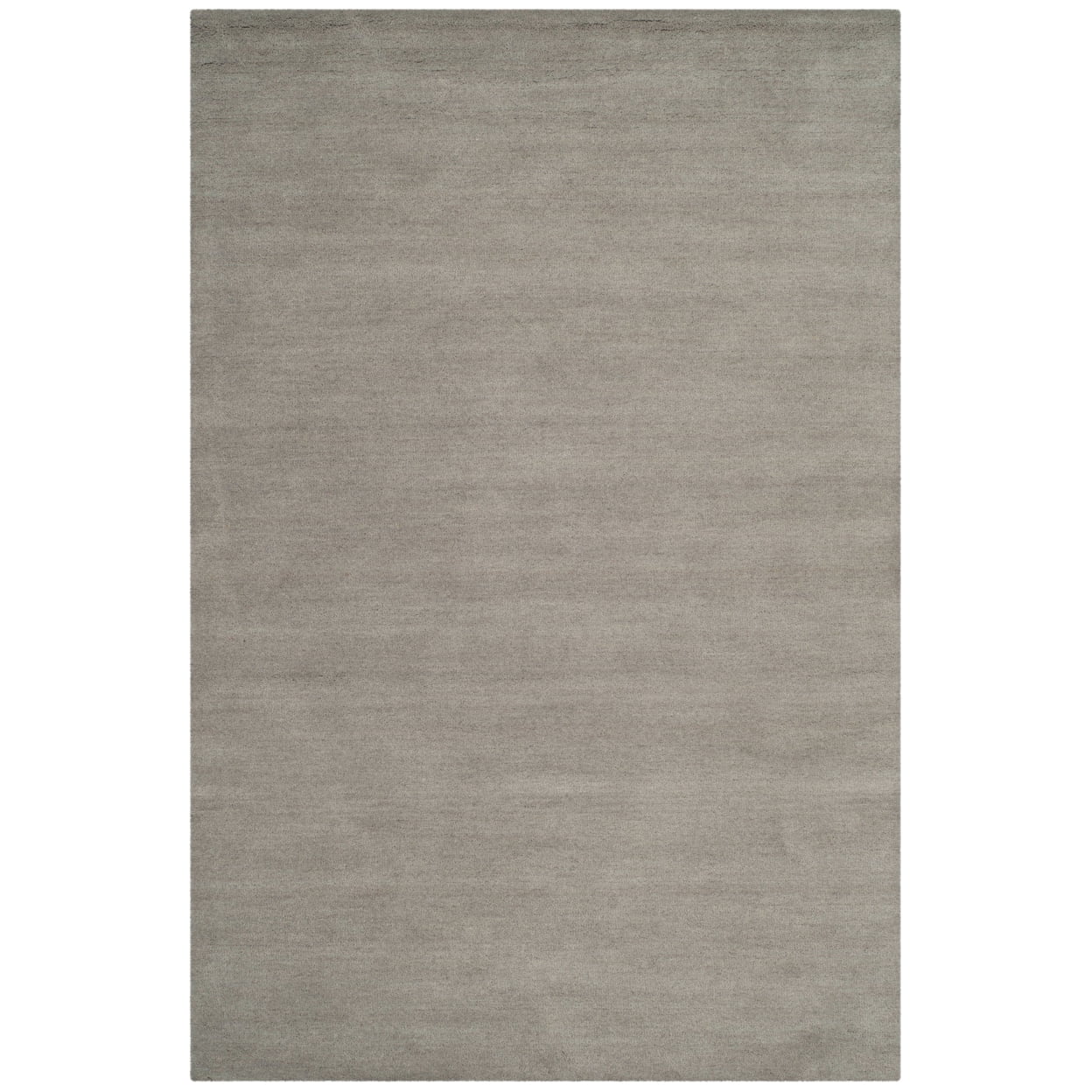 Hand-Loomed Gray Wool Rectangular Accent Rug 36" x 5"