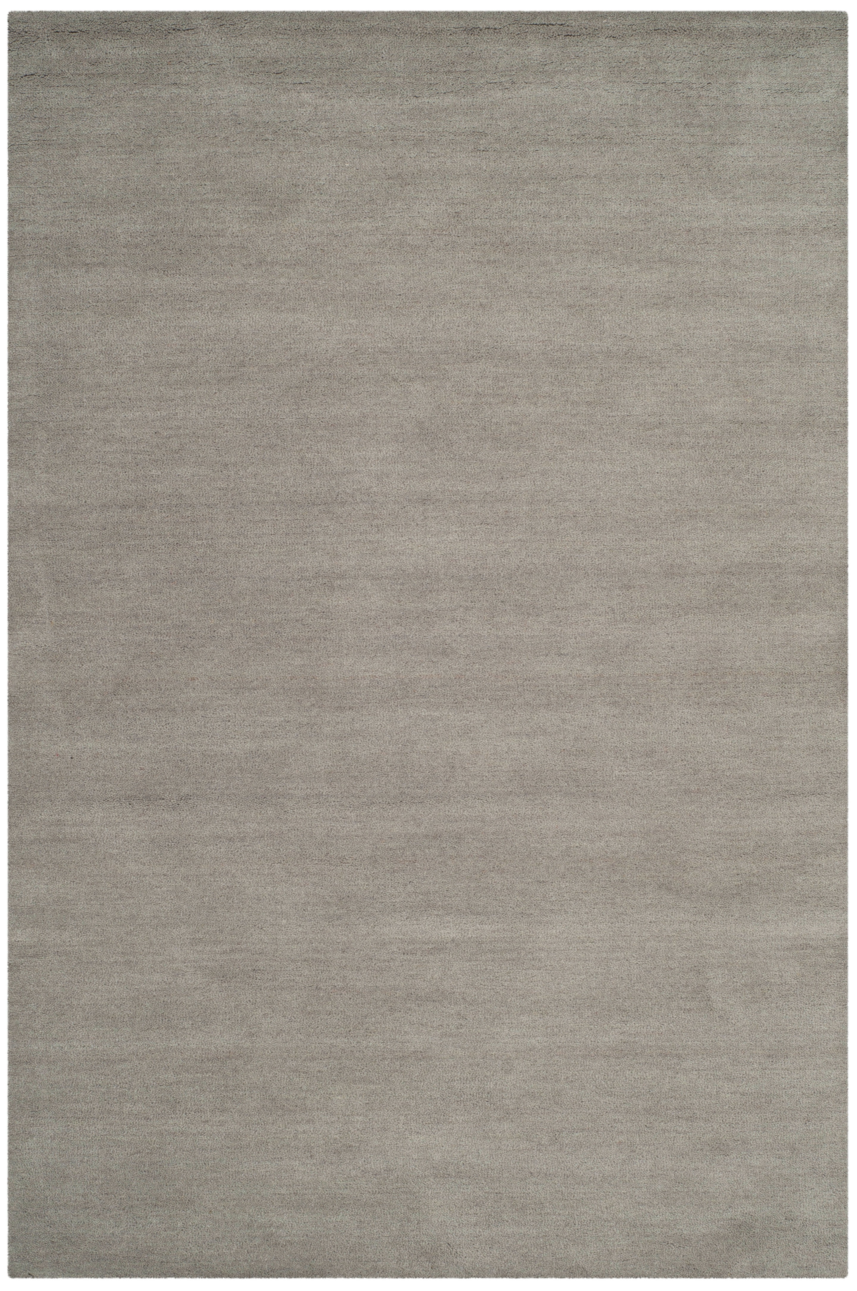 Hand-Loomed Gray Wool Rectangular Accent Rug 36" x 5"