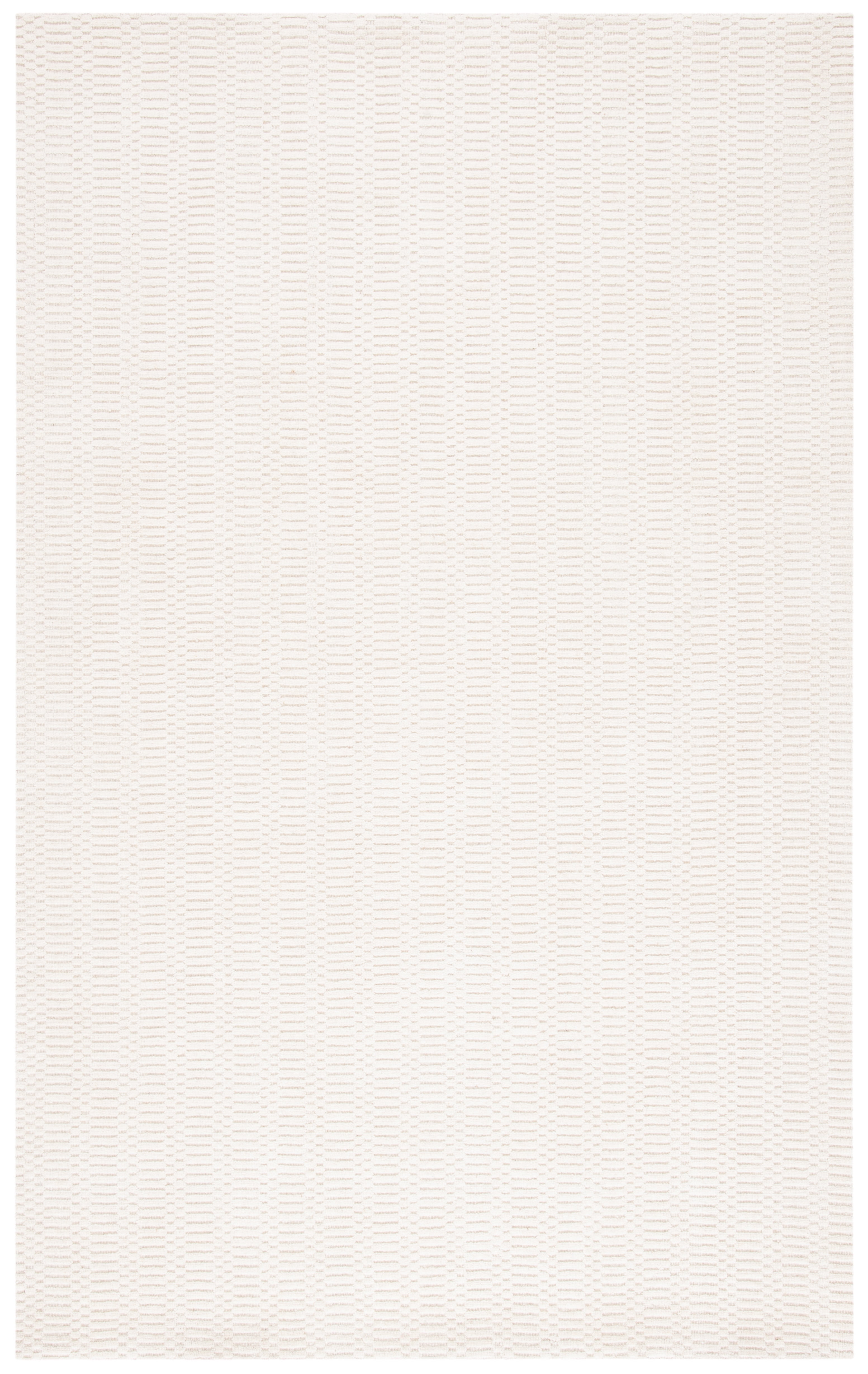 Beige Hand-Knotted Wool Rectangular 8' x 10' Area Rug