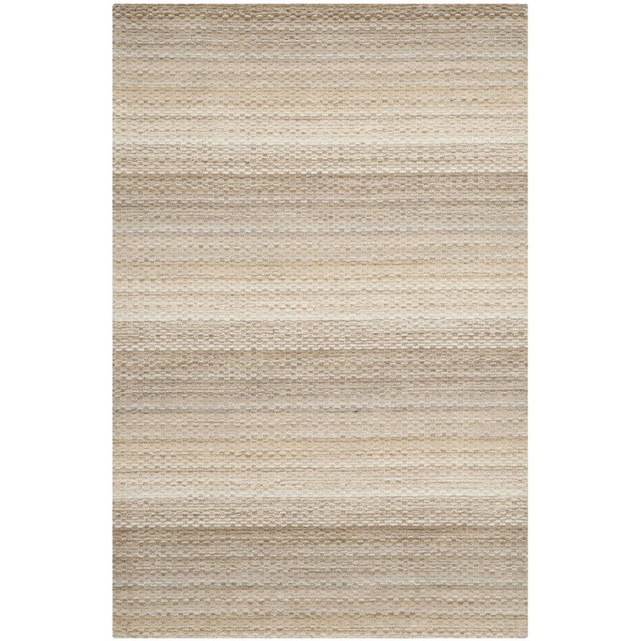 Himalaya Beige Hand-Knotted Wool 4' x 6' Area Rug