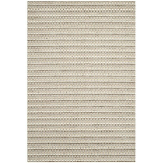SAFAVIEH Himalaya Constantine Solid Wool Area Rug, Beige, 5' x 8'