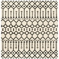 thumbnail image 1 of SAFAVIEH Himalaya Darin Geometric Wool Area Rug, Ivory/Black, 4' x 4' Square, 1 of 8