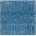 thumbnail image 1 of SAFAVIEH Himalaya Darin Geometric Wool Area Rug, Navy/Silver, 8' x 8' Square, 1 of 8
