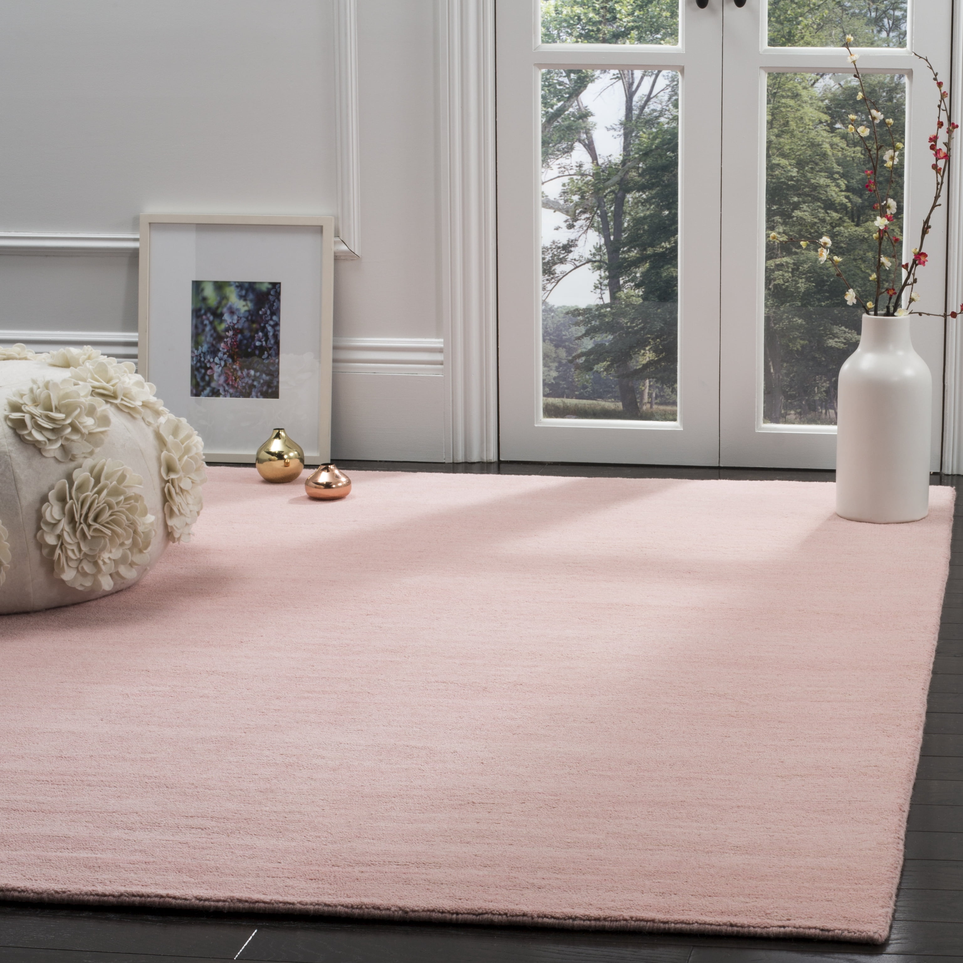 Safavieh Himalaya Dawa Solid Area Rug, Light Pink, 3' x 5'