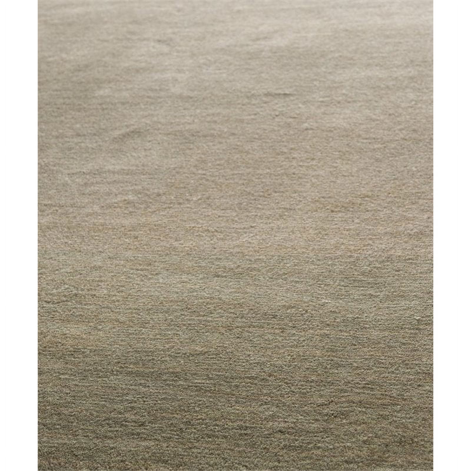 Hand-Knotted Gray Wool Runner Rug, 2'3" x 6'