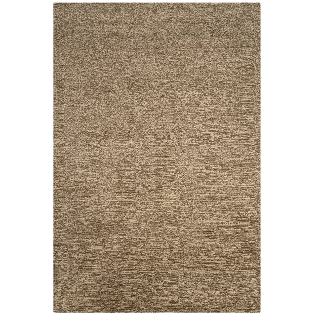 Brown Hand-Knotted Wool Runner Rug, 2'3" x 10'