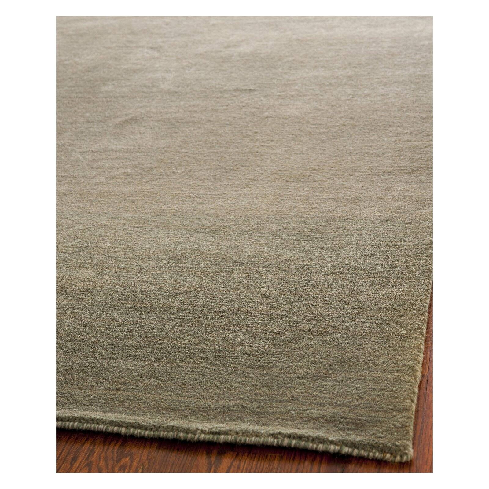 Gray Hand-Knotted Wool Shag Runner Rug 2'3" x 8'
