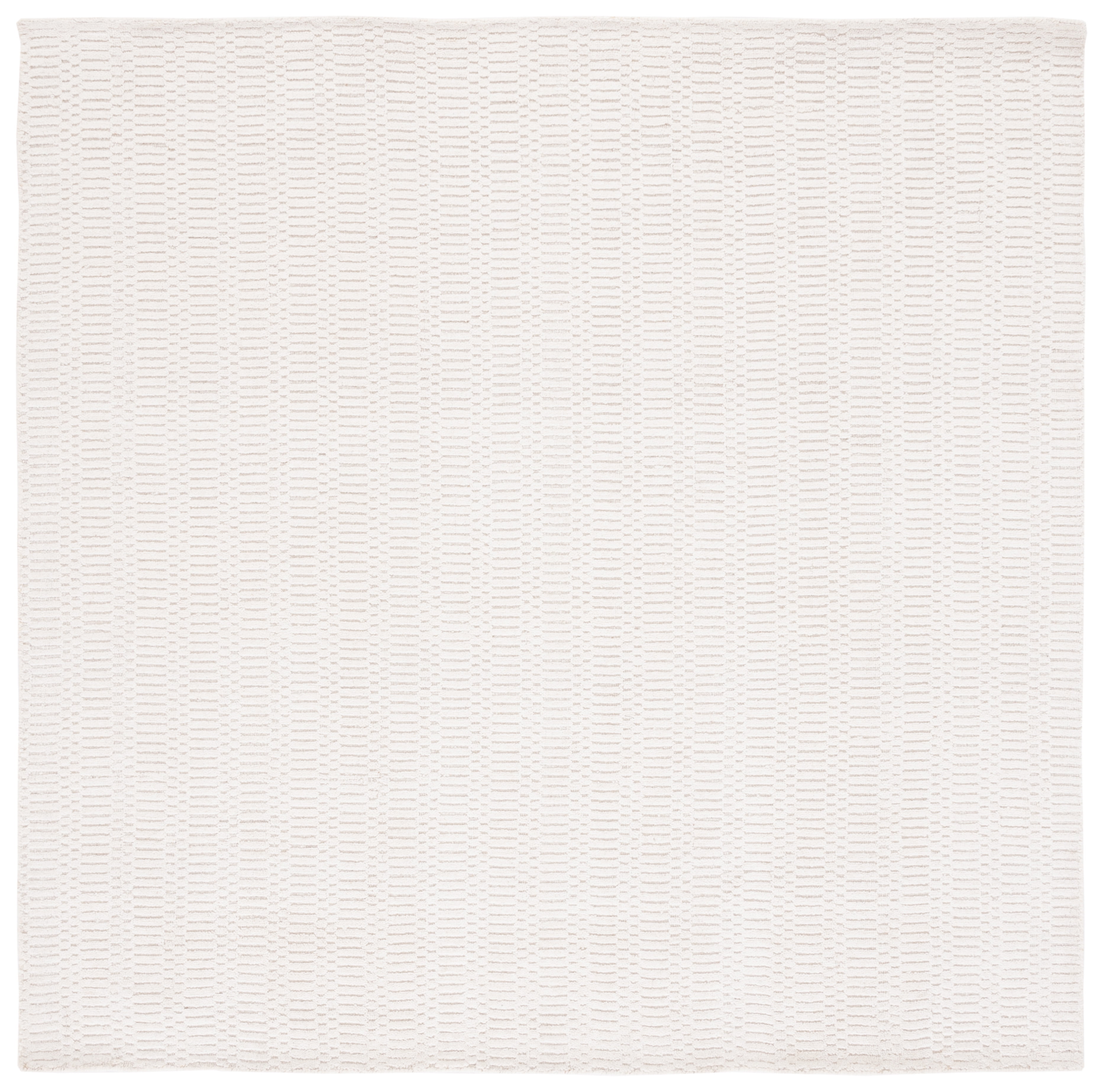 Heathered Solids Hand-Knotted Pure Wool 6' Square Area Rug