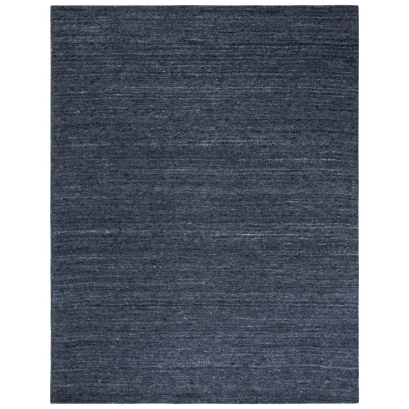 SAFAVIEH Himalaya Flanagan Solid Area Rug, Black/Grey, 8' x 10'