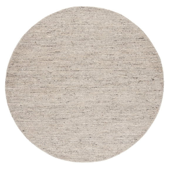 SAFAVIEH Himalaya Flanagan Solid Area Rug, Ivory, 7' x 7' Round