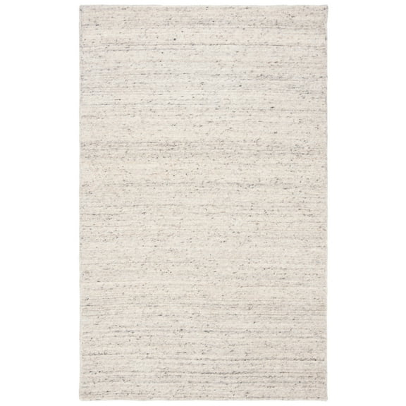 SAFAVIEH Himalaya Flanagan Solid Wool Area Rug, Ivory, 5' x 8'
