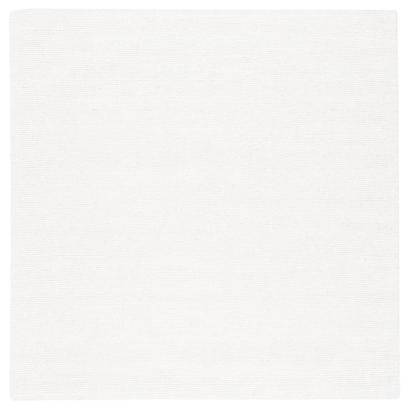 SAFAVIEH Himalaya Fleur Solid Area Rug, Ivory, 6' x 6' Square
