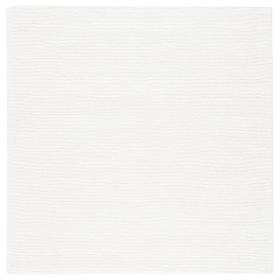 SAFAVIEH Himalaya Fleur Solid Area Rug, Ivory, 6' x 6' Square