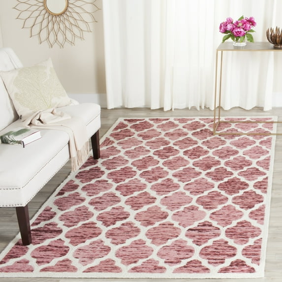 Safavieh Himalaya Carmella Distressed Wool Area Rug, Red/Ivory, 3' x 5'