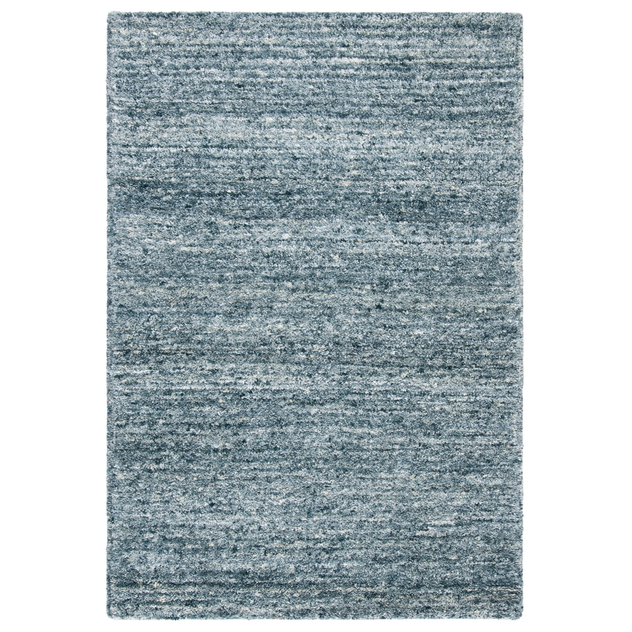 Hand-Tufted Artisan Blue Wool Rug 4' x 6'