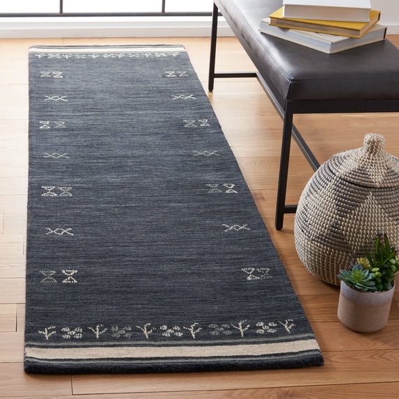 Safavieh Himalaya Dorothea Solid Wool Runner Rug, Charcoal, 2'3" x 8'