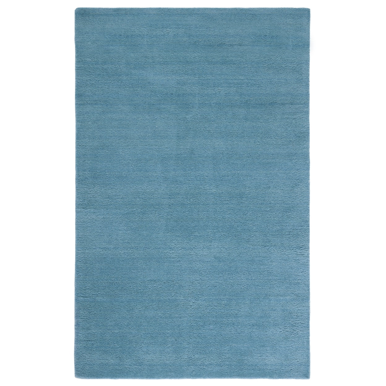Turquoise Handmade Wool 9' x 12' Tufted Area Rug