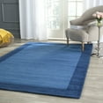 thumbnail image 1 of Safavieh Himalaya Lexine Solid Wool Area Rug, Light Blue/Dark Blue, 8' x 8' Square, 1 of 6