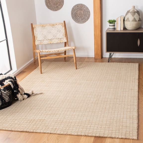 Safavieh Himalaya Lorraine Hand Loomed Beige Solid Area Rug, 6' x 9'