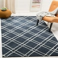 thumbnail image 1 of SAFAVIEH Himalaya Maralyn Geometric Wool Area Rug, Navy/Silver, 6' x 6' Square, 1 of 7