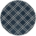 thumbnail image 1 of SAFAVIEH Himalaya Maralyn Geometric Wool Area Rug, Navy/Silver, 8' x 8' Round, 1 of 8