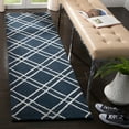 thumbnail image 1 of SAFAVIEH Himalaya Maralyn Geometric Wool Runner Rug, Navy/Silver, 2'3" x 6', 1 of 8