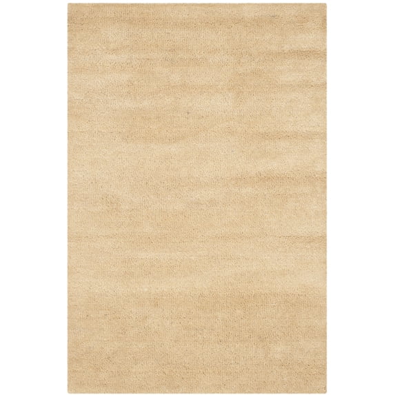 SAFAVIEH Himalaya Rachelle Solid Wool Area Rug, Beige, 2'3" x 4'