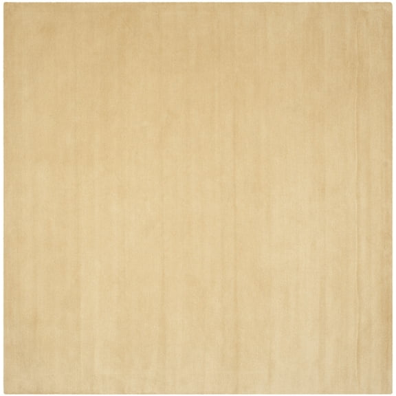 SAFAVIEH Himalaya Rachelle Solid Wool Area Rug, Beige, 8' x 8' Square