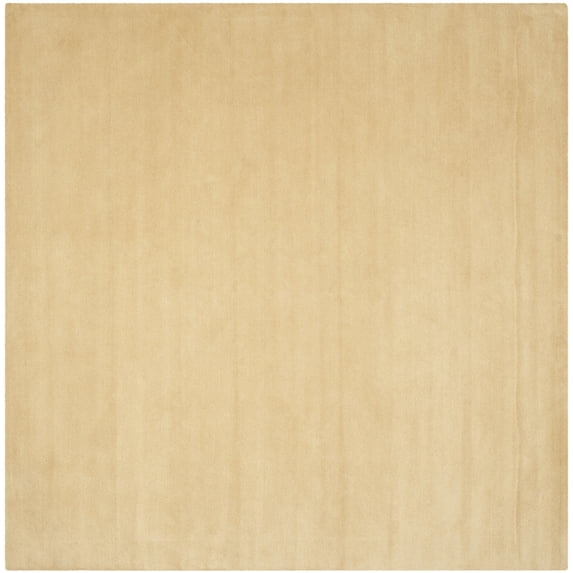 SAFAVIEH Himalaya Rachelle Solid Wool Area Rug, Beige, 8' x 8' Square