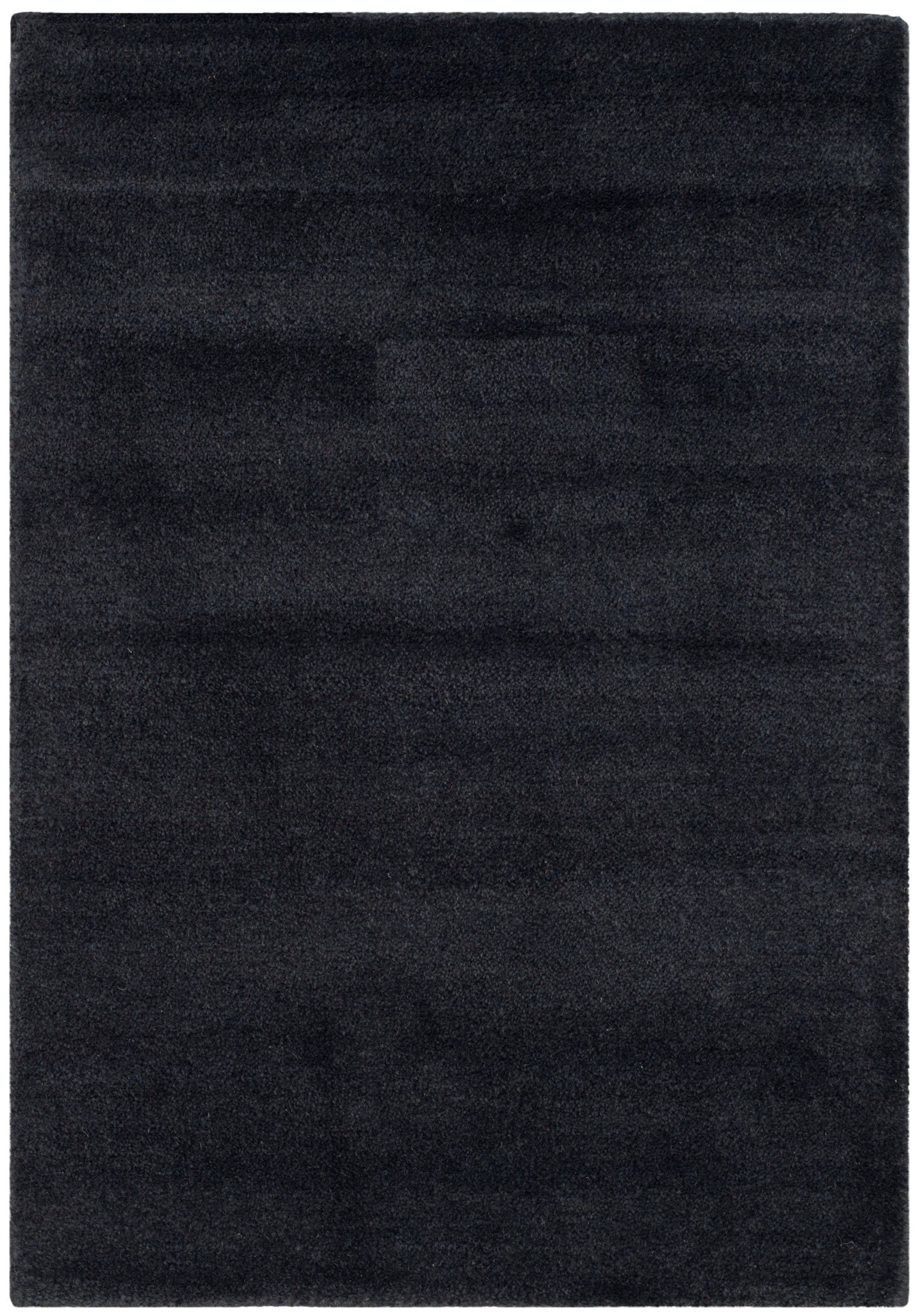 SAFAVIEH Himalaya Rachelle Solid Wool Area Rug, Black, 2'3" x 4 ...