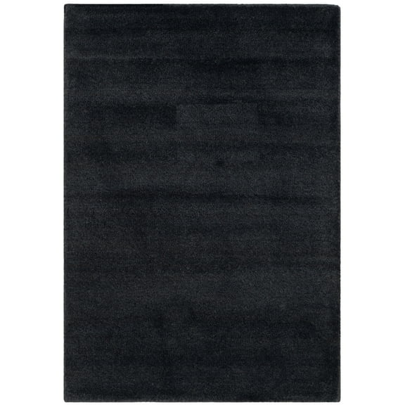 SAFAVIEH Himalaya Rachelle Solid Wool Area Rug, Black, 2' x 3'