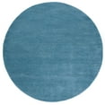 thumbnail image 1 of SAFAVIEH Himalaya Rachelle Solid Wool Area Rug, Blue, 4' x 4' Round, 1 of 9