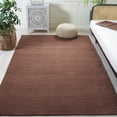 thumbnail image 1 of SAFAVIEH Himalaya Rachelle Solid Wool Area Rug, Brown, 4' x 6', 1 of 13